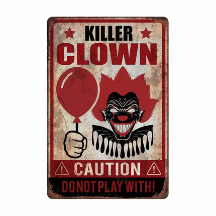 Décoration murale Halloween Assiette Clown Tueur 36cm