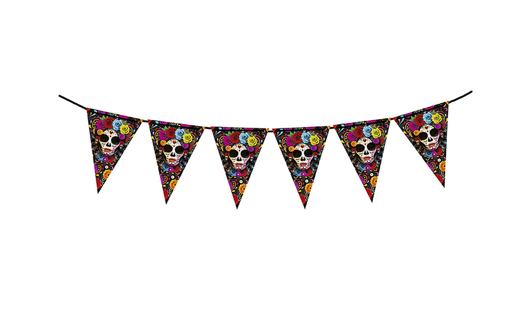 Guirlande d'Halloween Crânes 3m