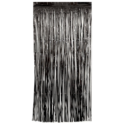 Film noir pour rideau de porte 2m