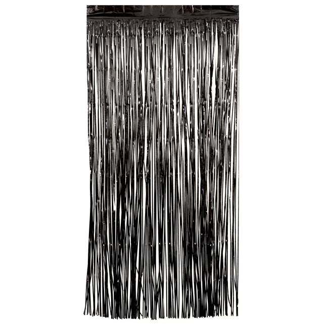 Film noir pour rideau de porte 2m