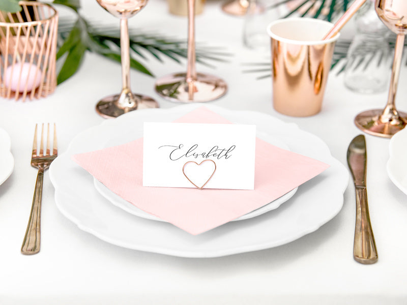 Serviettes de table rose pâle 30cm 20pcs