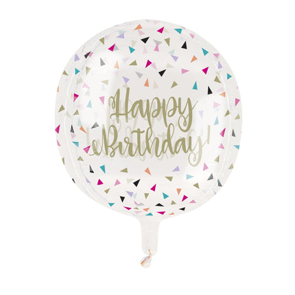 Bon anniversaire Ballon à l'hélium vide 38cm
