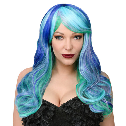 Perruque bleue