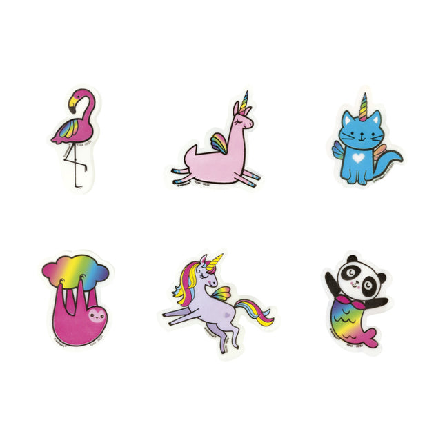 Gomme à crayon Animaux 6pcs