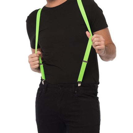 Bretelles vertes fluo