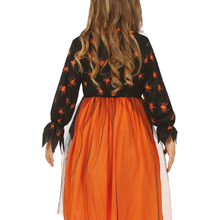 Costume d'Halloween Fille Sorcière Citrouille