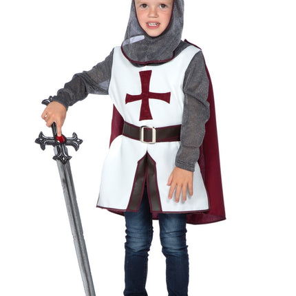 Costume de chevalier enfant Croix 4 pièces