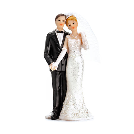 Dessus de gâteau de mariage Couple de mariés 11cm