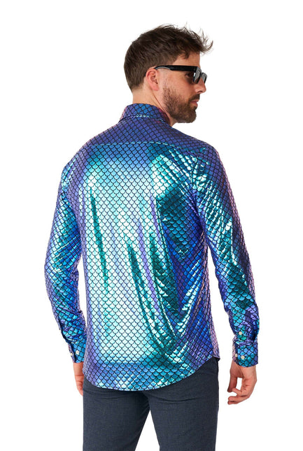 Chemise Disco Mermaid Hommes <tc>OppoSuits</tc>