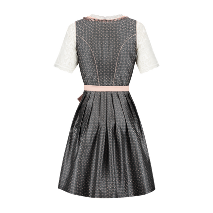 Pink White Creme Dirndl Dress Oktoberfest Ladies