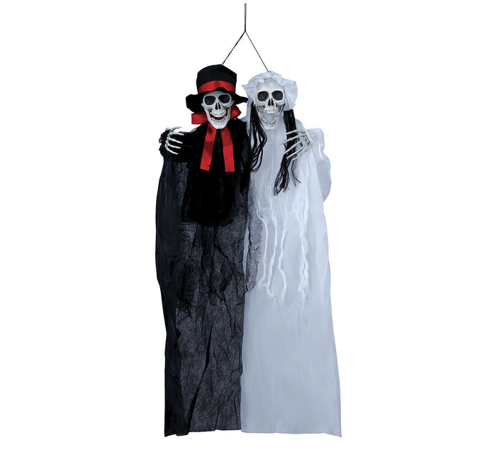 Décoration d'Halloween suspendue Mariés 90cm
