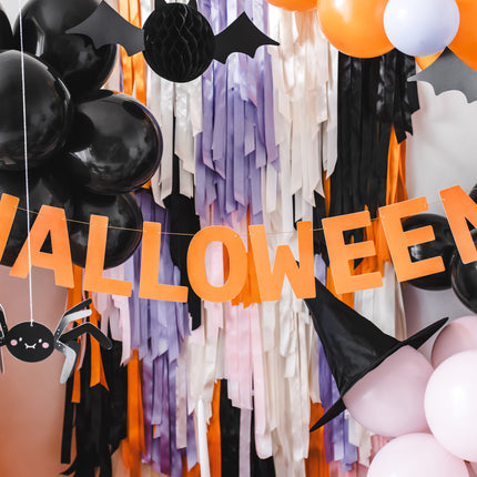 Bannière noire d'Halloween 2.5m