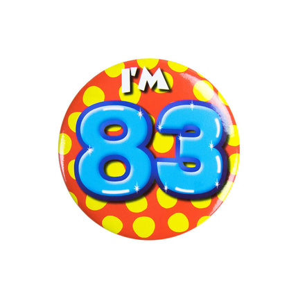 J'ai 83 ans Bouton 83 ans 5.5cm