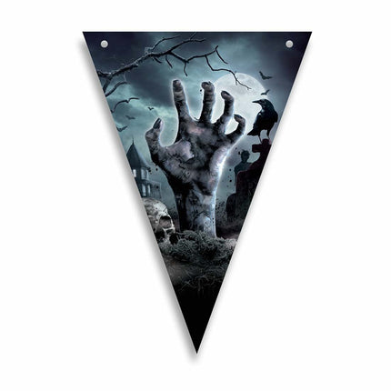 Guirlande d'Halloween Cimetière 3m