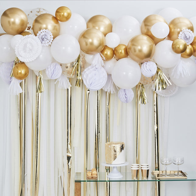 Set de décoration or Ballons de baudruche