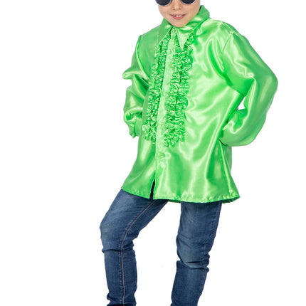 Chemisier Disco 70S Green Boy