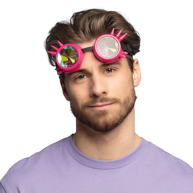 Festival de lunettes rose fluo