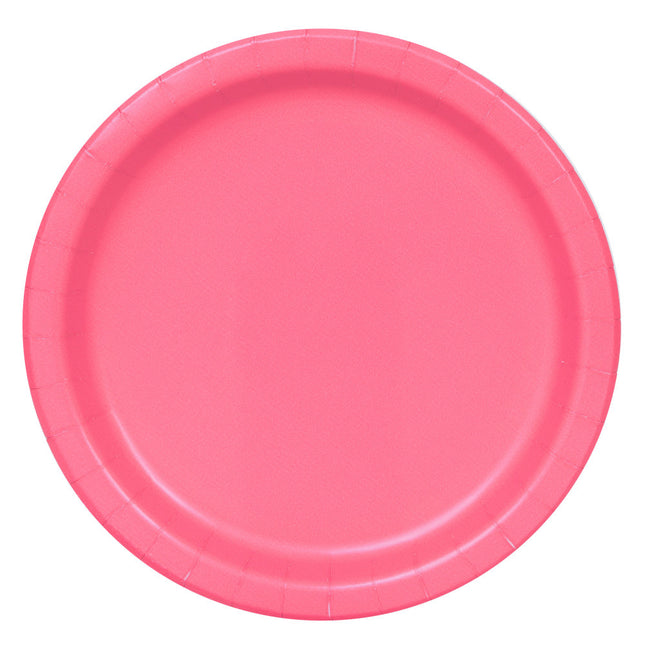 Assiettes Rose 22cm 8pcs