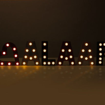 Set Letters Alaaf With Light 16.6Cm