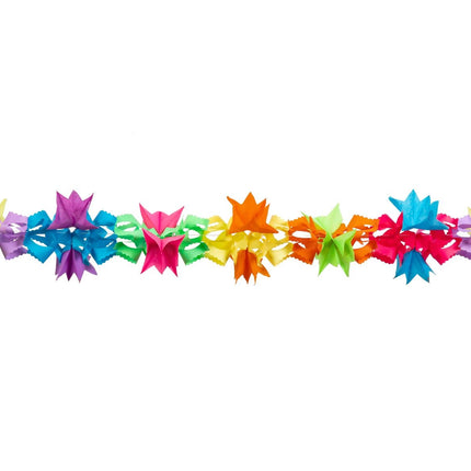 Guirlande fleurie colorée 6m