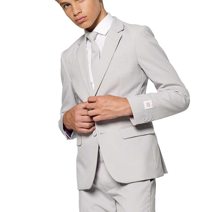 Costume gris Garçon Ado <tc>OppoSuits</tc>