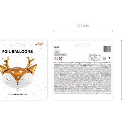 Ballon à l'hélium cerf vide 73cm
