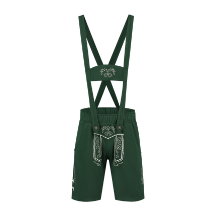 Pantalon en cuir vert foncé pour hommes