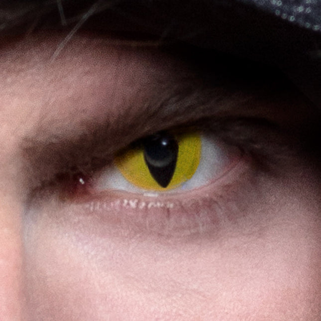 Lentilles de couleur Creep Yellow Cat's Eye