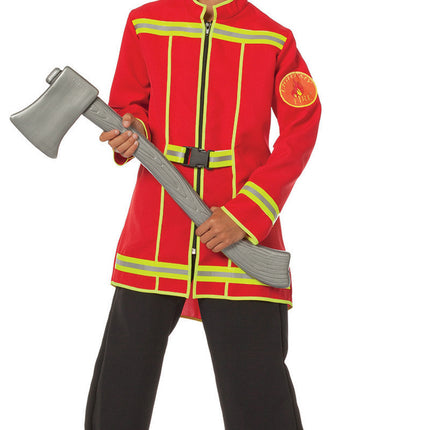 Veste de pompier rouge garçon