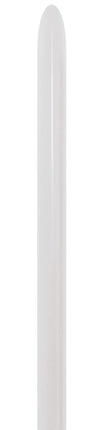 Ballons à modeler blanc perle 2.5cm 152cm 50pcs