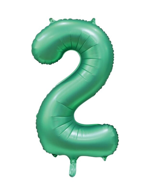 Ballon à figures vertes 2 ans brillant 86cm