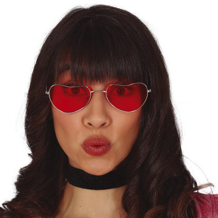 Lunettes Coeurs Rouges
