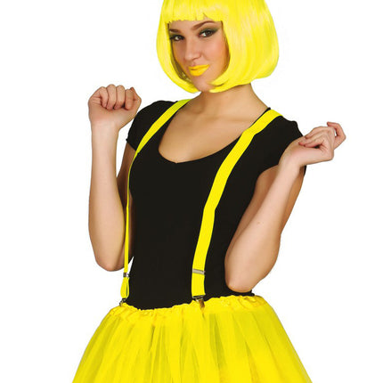 Appareil dentaire jaune fluo