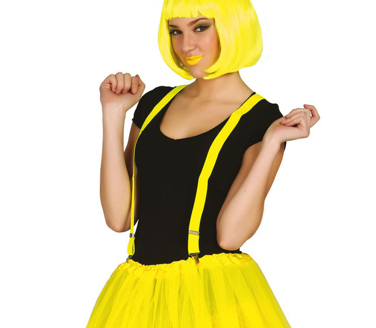 Appareil dentaire jaune fluo