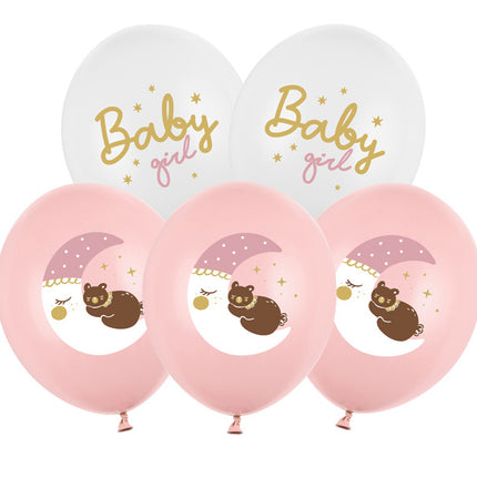Ballons de Bébé Rose 30cm 6pcs