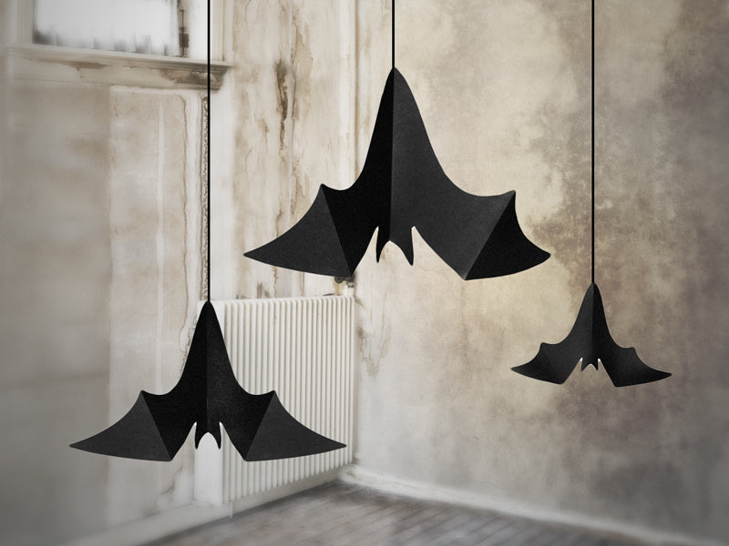 Décoration suspendue d'Halloween Ensemble de chauve-souris 31-47cm 3 pièces