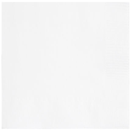 Serviettes blanches 2 couches 25cm 20pcs
