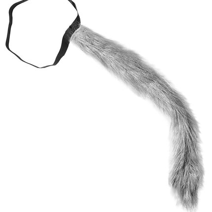 Peluche queue grise