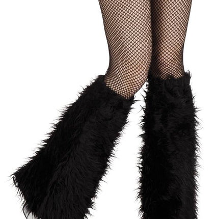 Jambières noires en peluche