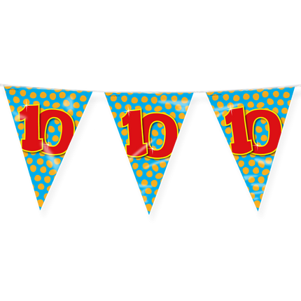 Flagline 10 ans colorée 10m