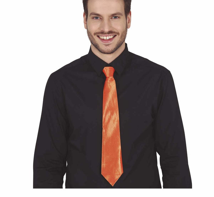 Cravate orange 40cm