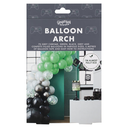 Arche de ballons noir/vert