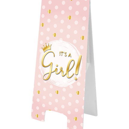 Panneau d'avertissement C'est une fille 58cm