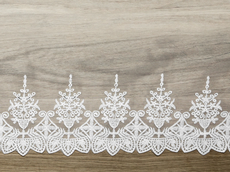 Chemin de table Dentelle Blanc 45cm 9m