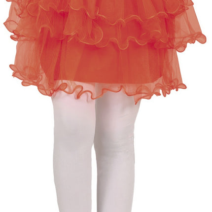 Tutu rouge à volants pour fille 30cm