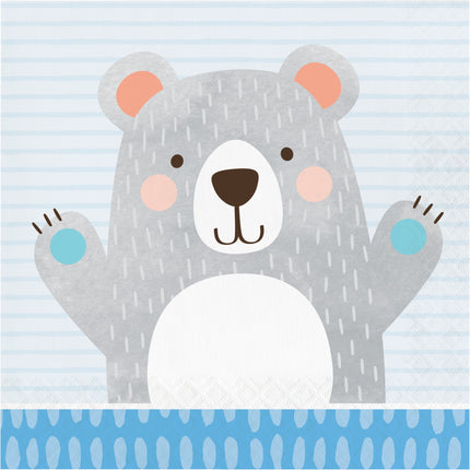 Serviettes Ours 33cm 16pcs