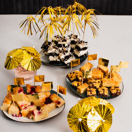 Bâtons de cocktail dorés 50pcs