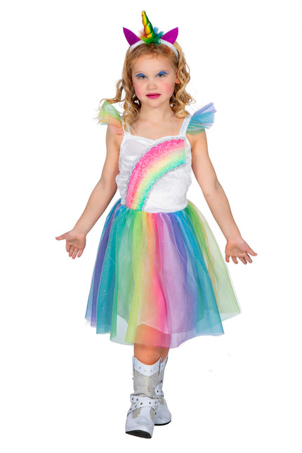 Robe Licorne Fille Arc-en-ciel