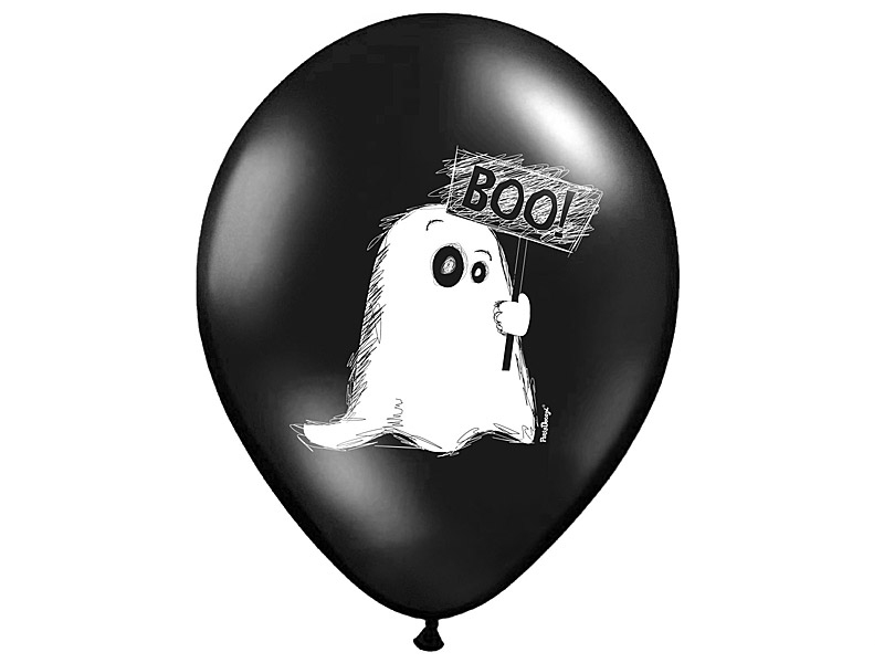 Ballons d'Halloween Boo ! 30cm 6pcs