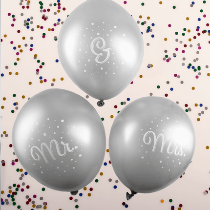 Ballons de mariage Mr et Mme 30cm
